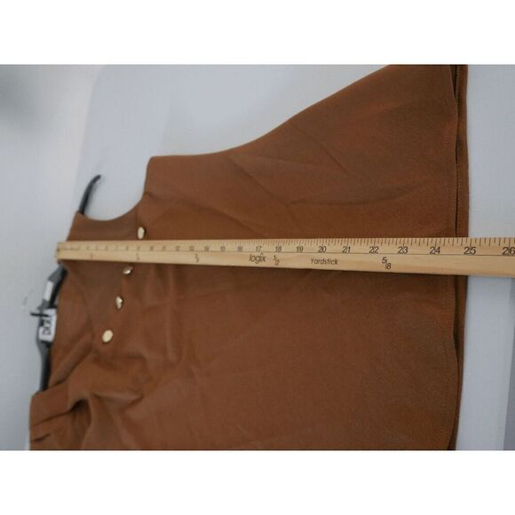 DKNY Women's Petites Mixed Media Casual Blouse PXL - Picture 6 of 8